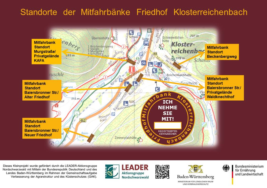 Flyer Mitfahrbank innen